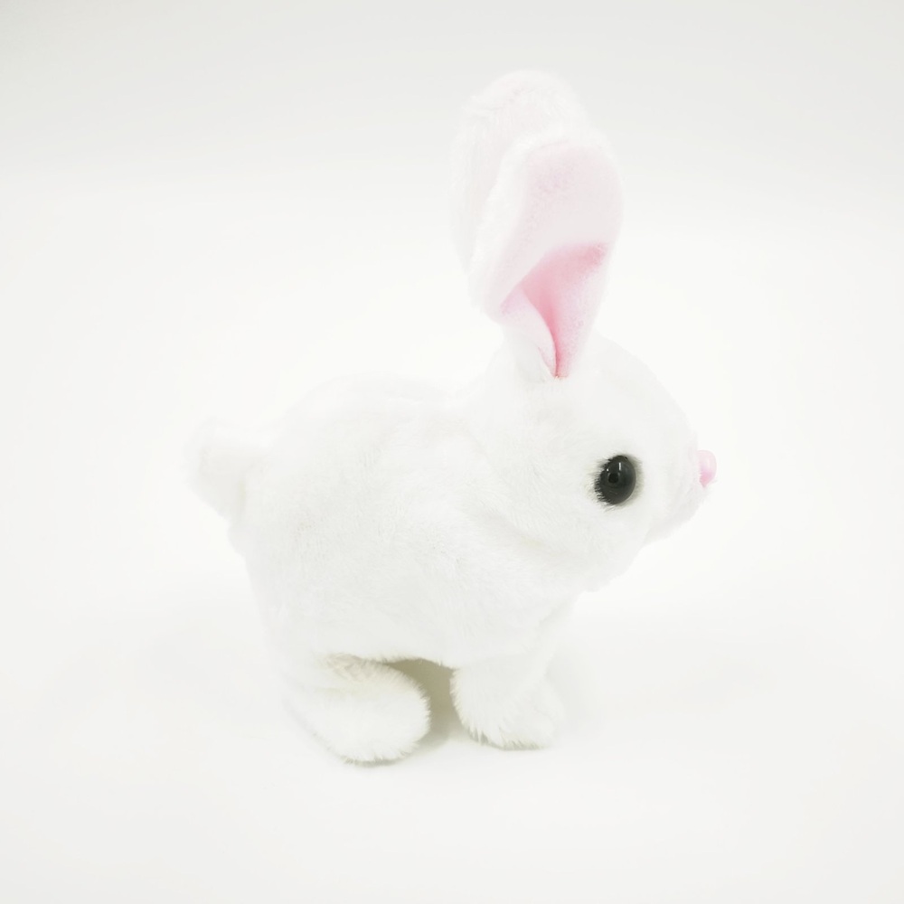 Imádnivaló fehér nyuszi hordozható babakék állattáskával és kiegészítőkkel (BBMJ) 3