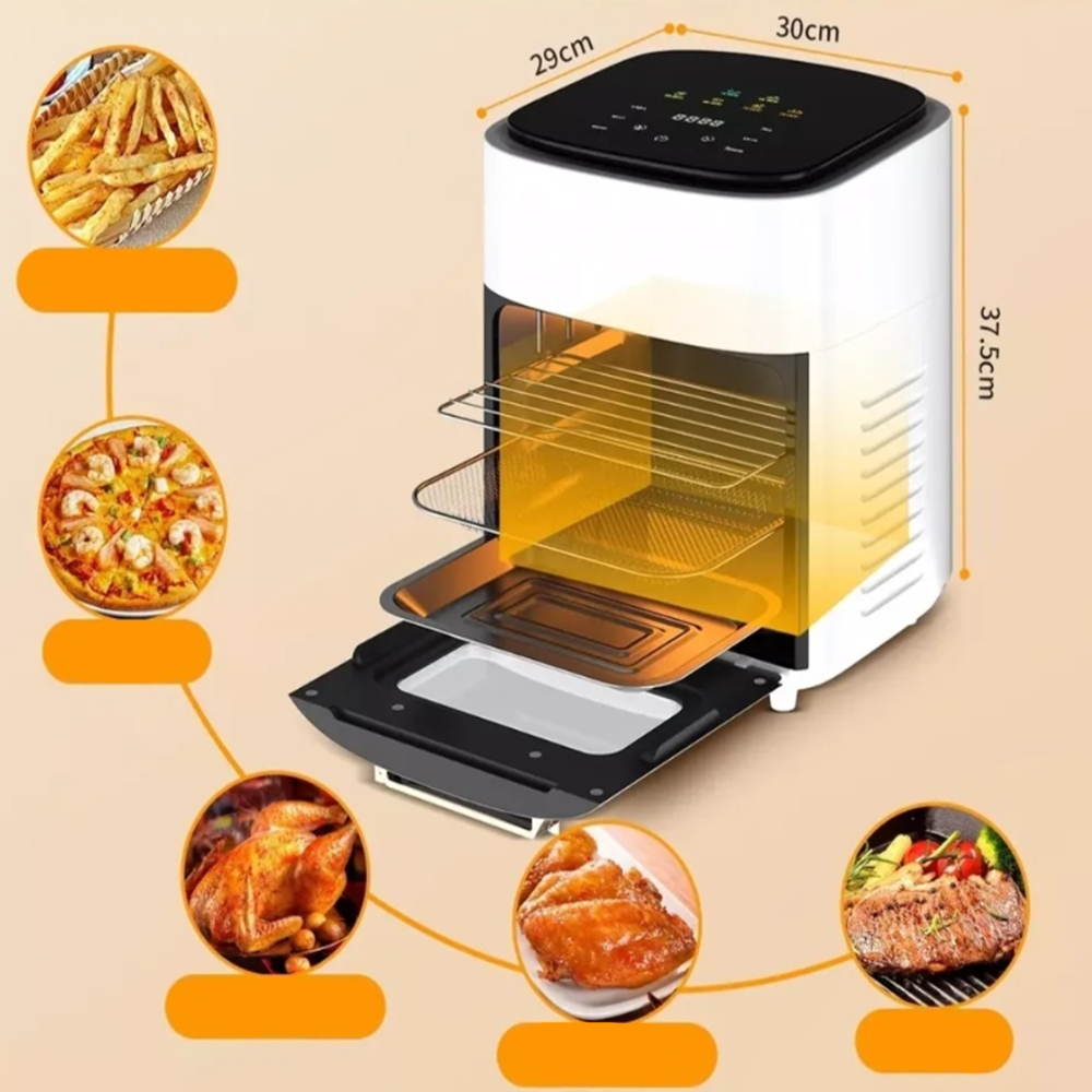 KIMIYO Air Fryer – Olaj nélküli légkeveréses sütő egészséges sütéshez 6