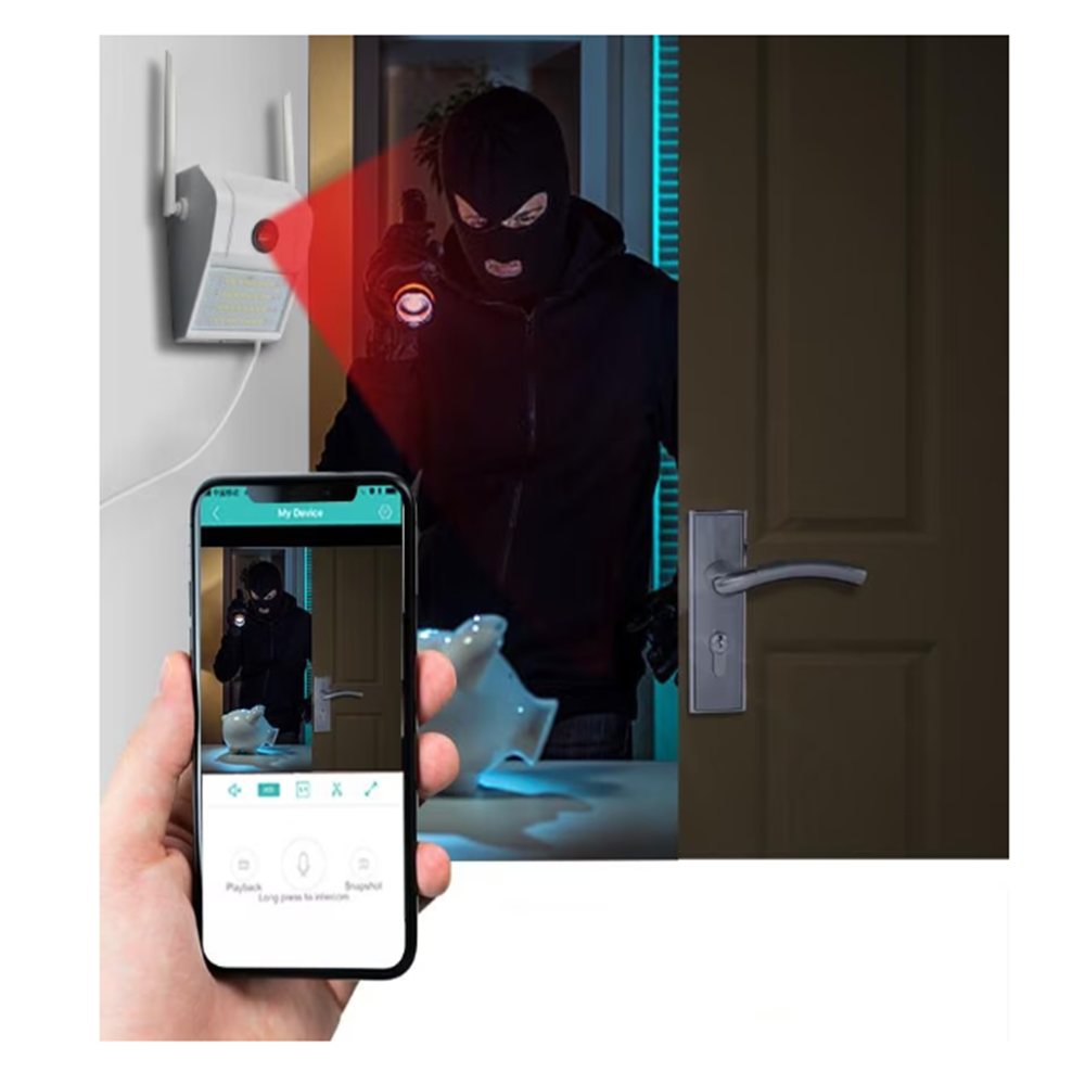 Kültéri WiFi IP biztonsági kamera és lámpa – éjjellátó, vízálló biztonsági megoldás (BBV) 2