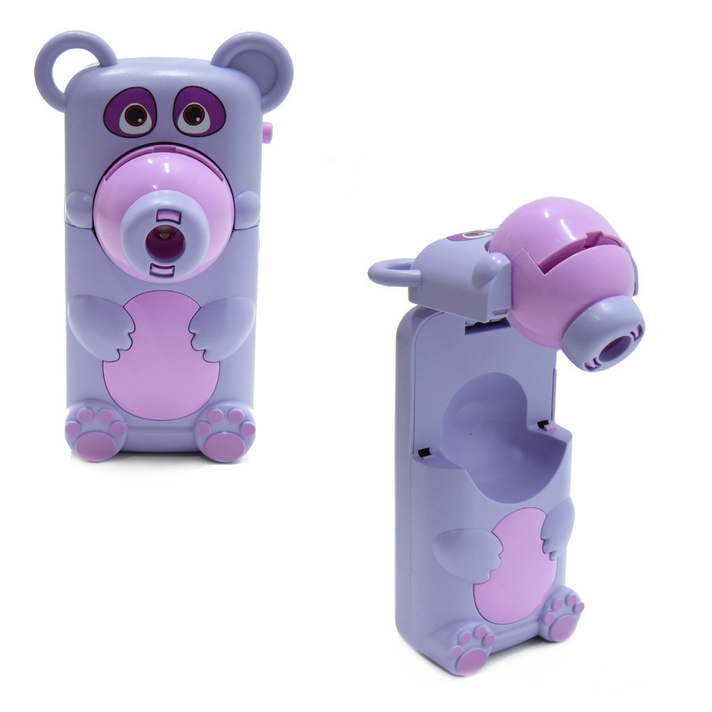 Mini projektoros zenélő rajzasztal gyerekeknek – filctollakkal, mintákkal lila (BBJ) 3 (2)