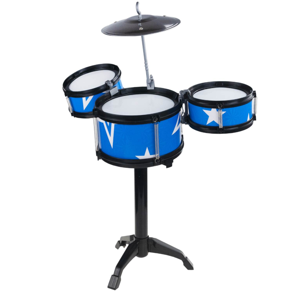Music world 3 részes gyerek dobfelszerelés székkel – dob szett tányérral és dobverőkkel 3 éves kortól (BBJ) 6