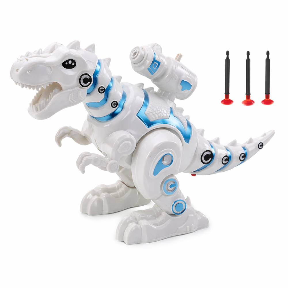 NeoRex interaktív robot dínó – fehér, fény- és hanghatásos játék 22,5×15,5×9 cm (BBJ) 1