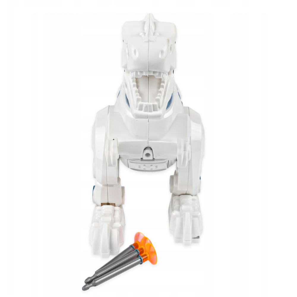 NeoRex interaktív robot dínó – fehér, fény- és hanghatásos játék 22,5×15,5×9 cm (BBJ) 5