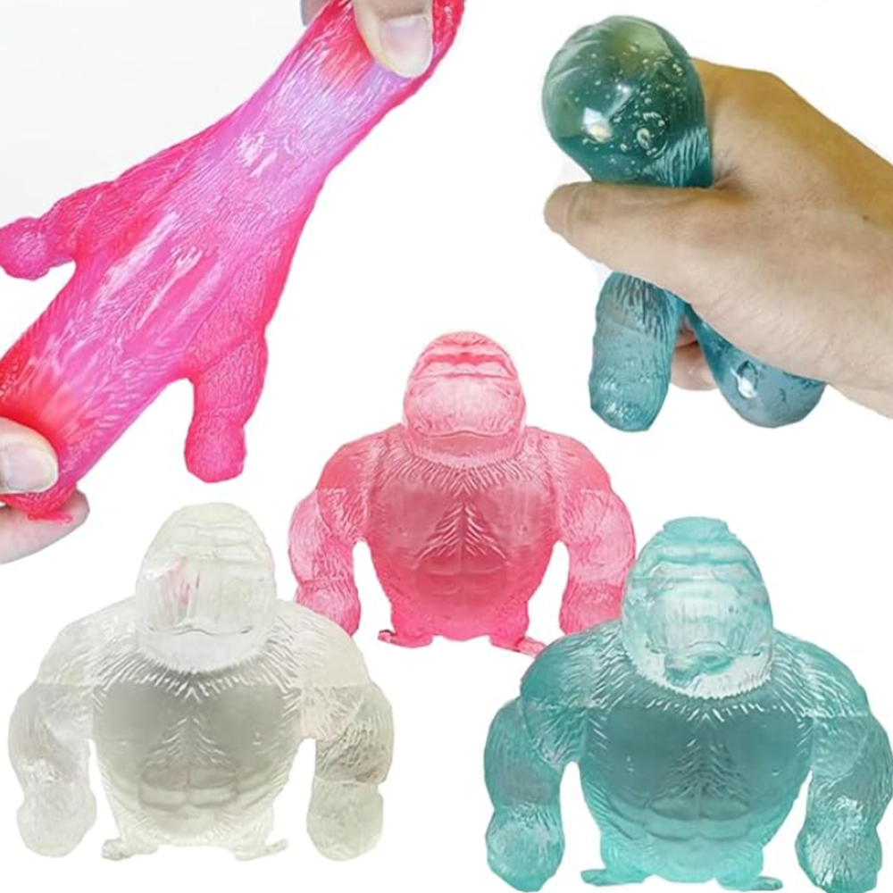 Realisztikus gorilla squishy játék – puha, szorítható stresszcsökkentő és feszültségoldó játék iskolásoknak és felnőtteknek (BBMJ) 1
