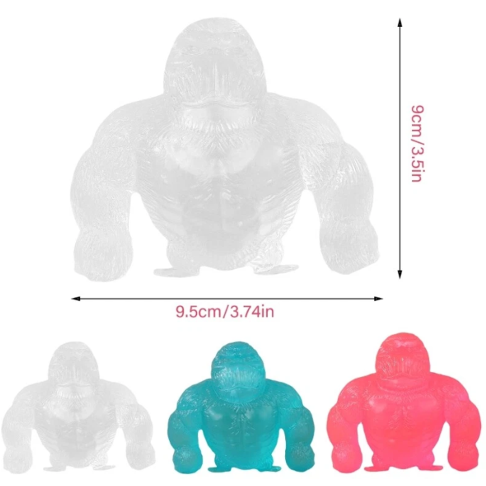 Realisztikus gorilla squishy játék – puha, szorítható stresszcsökkentő és feszültségoldó játék iskolásoknak és felnőtteknek (BBMJ) 6