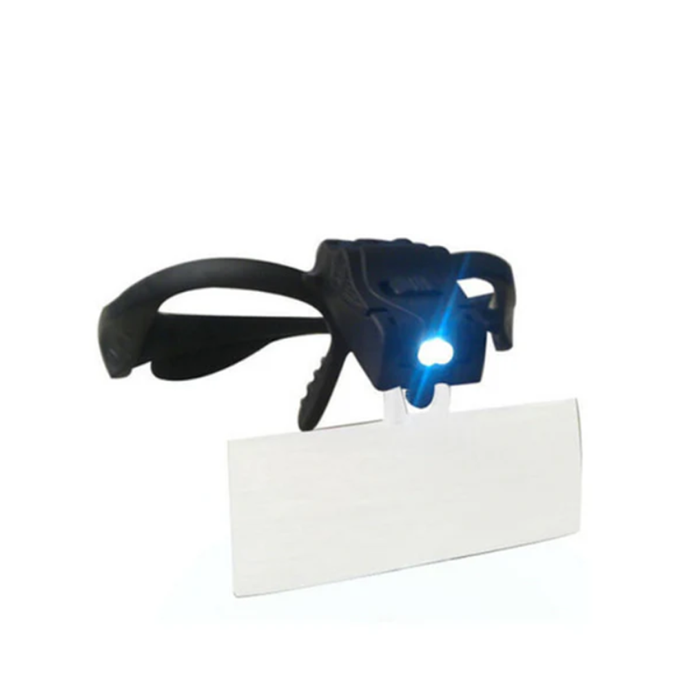 Szemüveg nagyító fejpánttal led világítással precíziós munkákhoz 8
