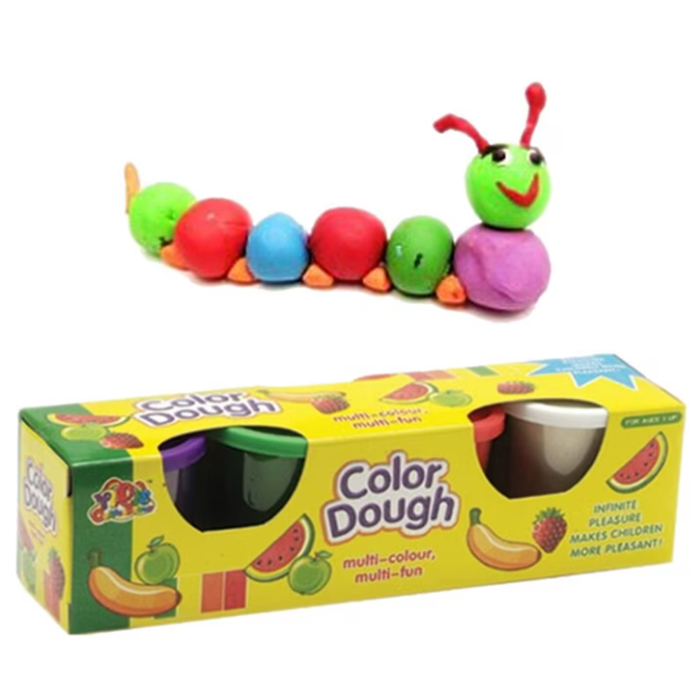 Színes gyurma szett 4 darabos color dough készlet dobozban gyerekeknek (BBMJ) 1
