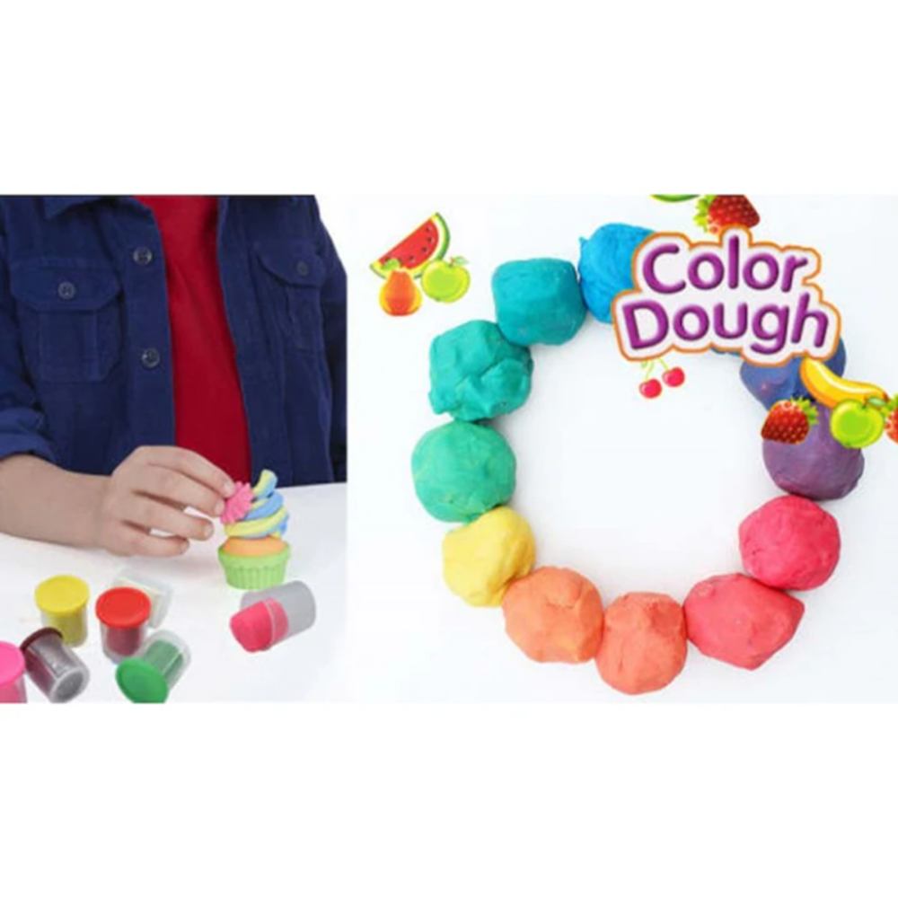 Színes gyurma szett 4 darabos color dough készlet dobozban gyerekeknek (BBMJ) 3