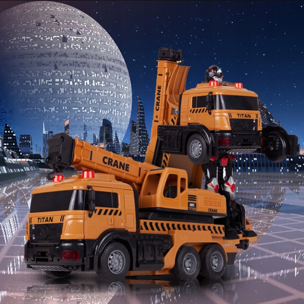 Távirányítós transzformátor autó távirányítóval – átalakuló robot autó gyerekeknek, fény- és hangeffektekkel (BBJ) 2