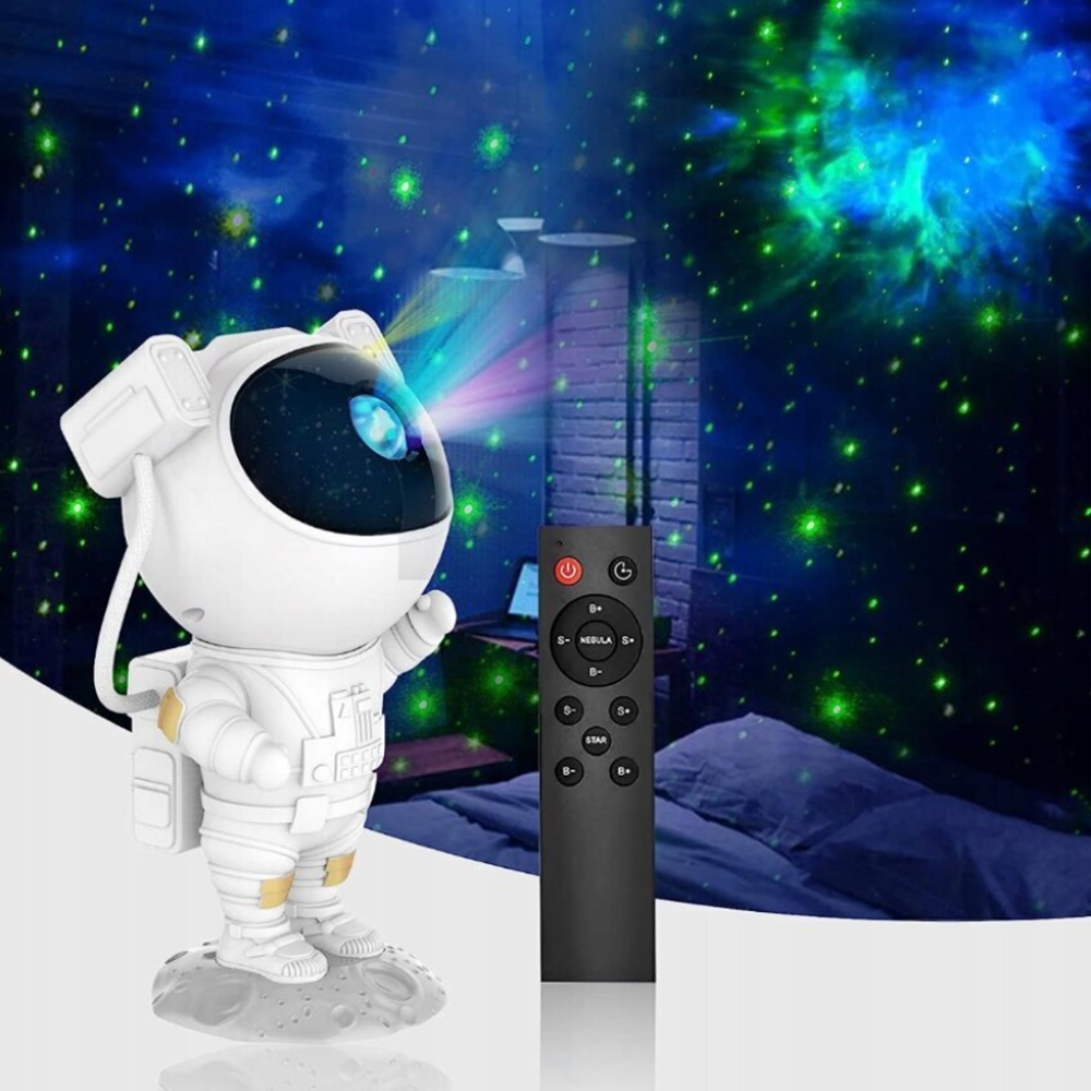 Űrhajós LED csillagprojektor – távirányítós éjszakai fény gyerekeknek és dekorációhoz (BBD) 1
