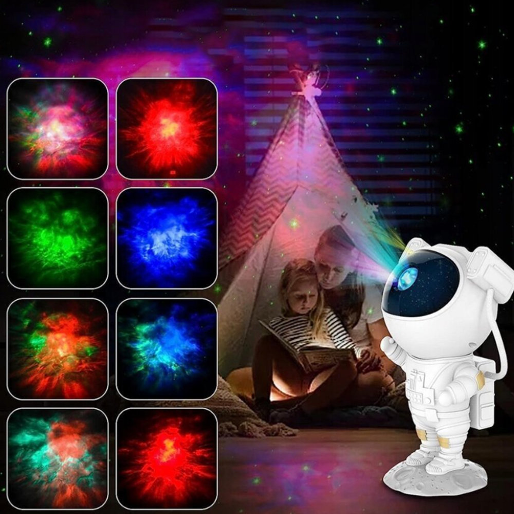Űrhajós LED csillagprojektor – távirányítós éjszakai fény gyerekeknek és dekorációhoz (BBD) 3