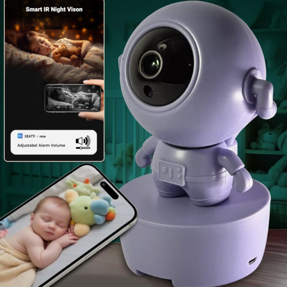 Űrhajós figura WiFi távkamera HD felbontással és SD kártya foglalattal 2