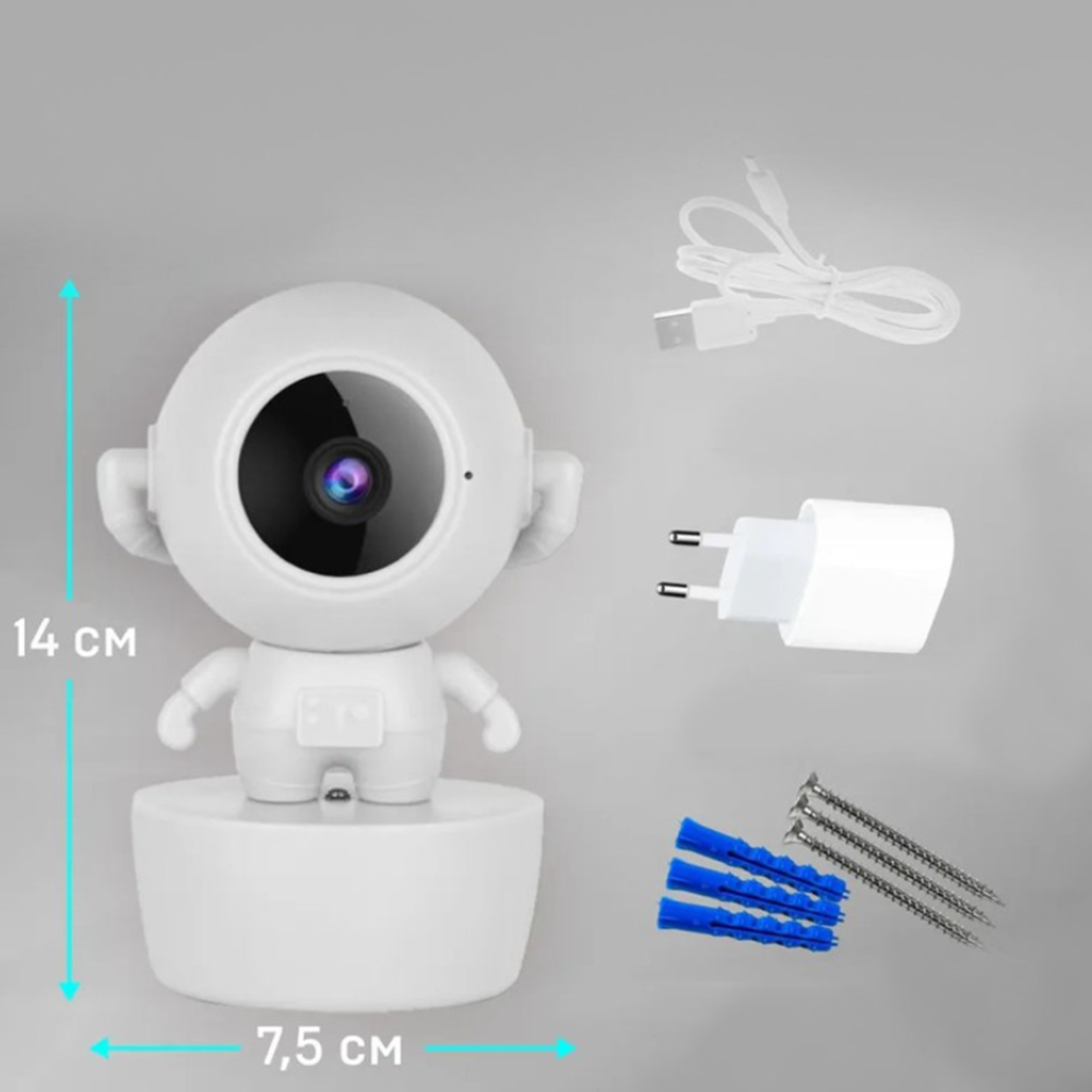 Űrhajós figura WiFi távkamera HD felbontással és SD kártya foglalattal 4