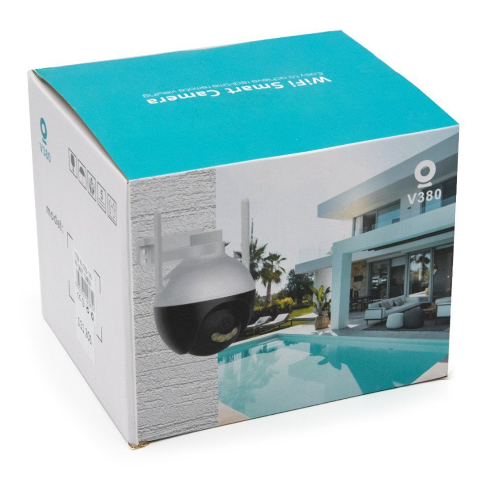 V380 vezeték nélküli smart wifi biztonsági kamera – HD IP megfigyelő kamera éjjellátóval, mobilalkalmazással és mozgásérzékeléssel (BBV) 6