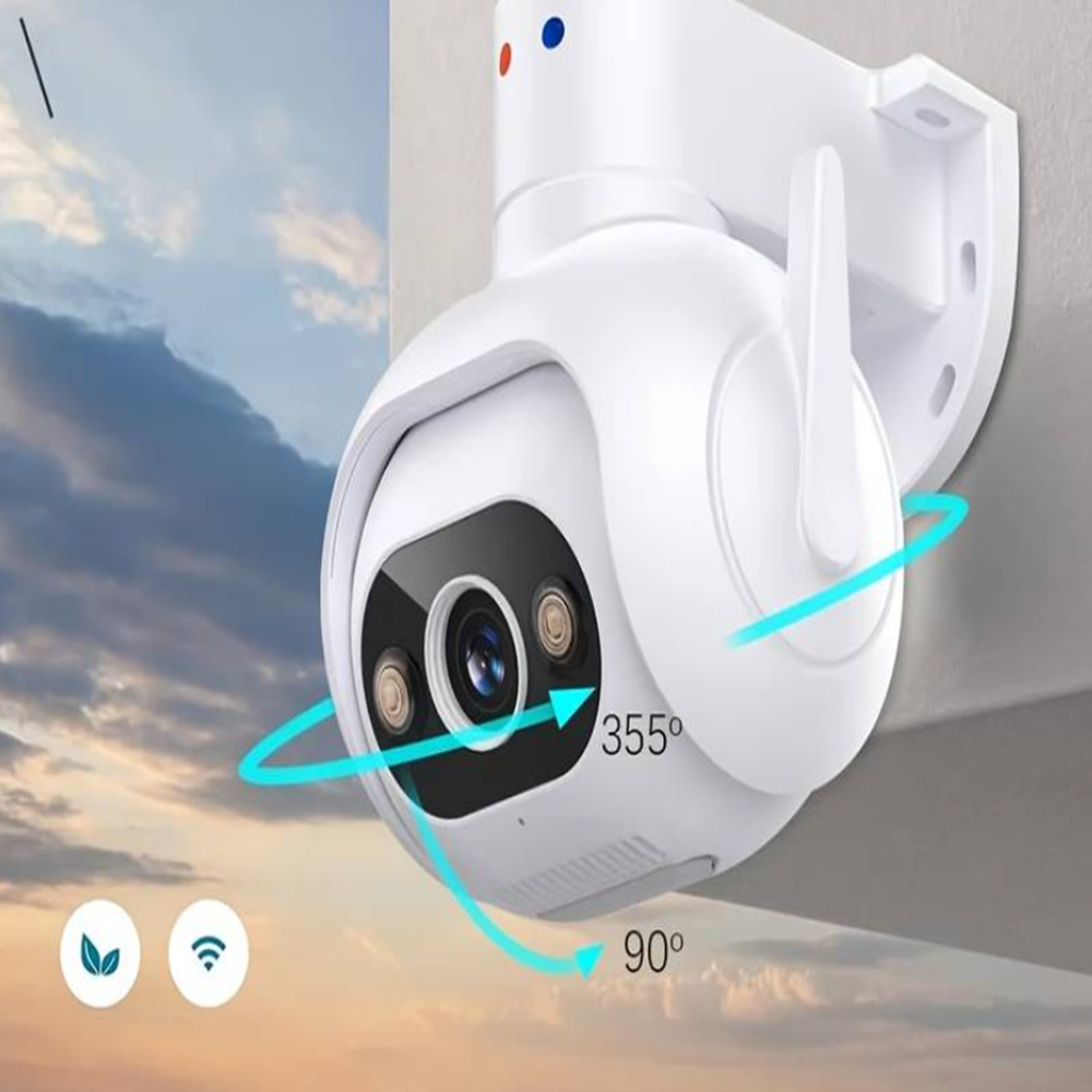 Vezeték nélküli 5MP IP PTZ kamera 10X Zoom, hangérzékelős riasztás, falra rögzíthető (BBV) 5