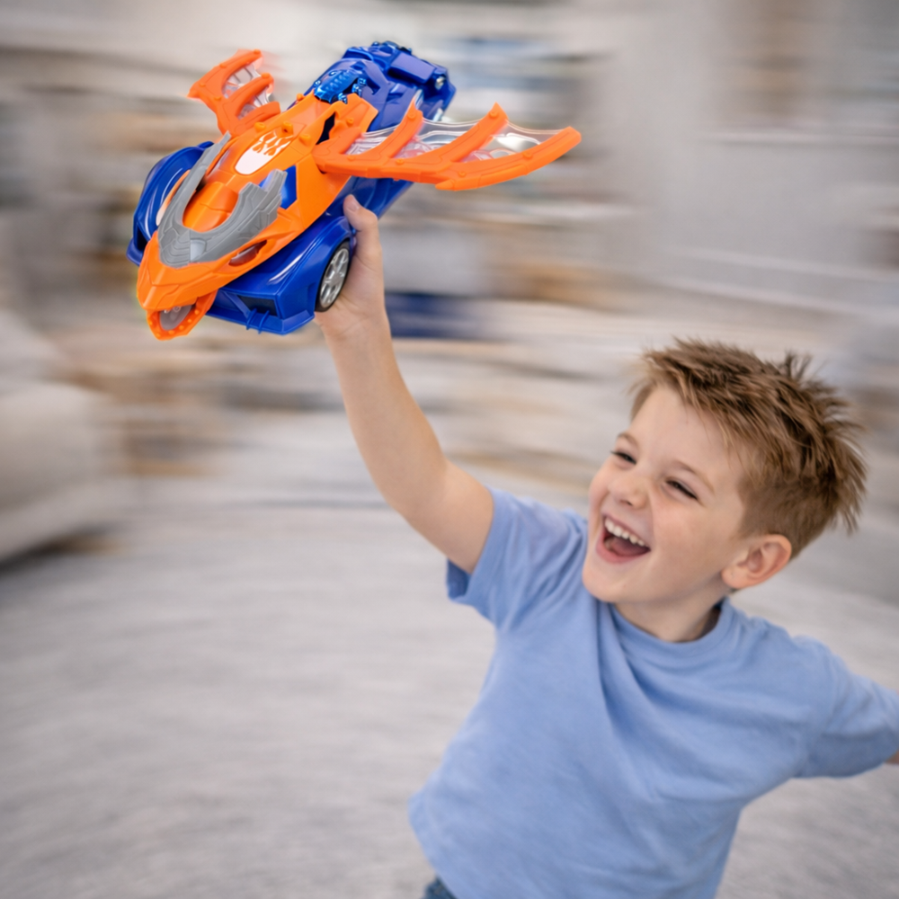 VoltRex 2in1 átalakuló dinoszaurusz autó – repülő dínó játék fény- és hangeffekttel (BBJ) 2