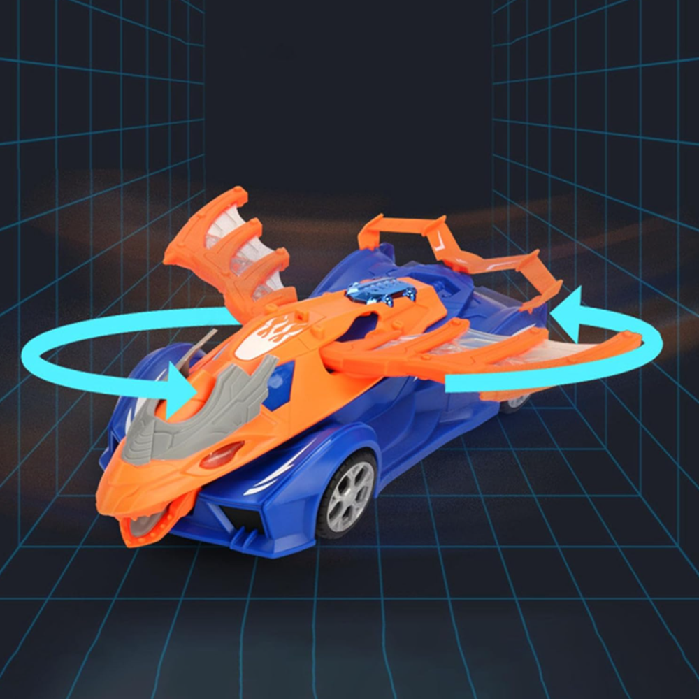 VoltRex 2in1 átalakuló dinoszaurusz autó – repülő dínó játék fény- és hangeffekttel (BBJ) 5