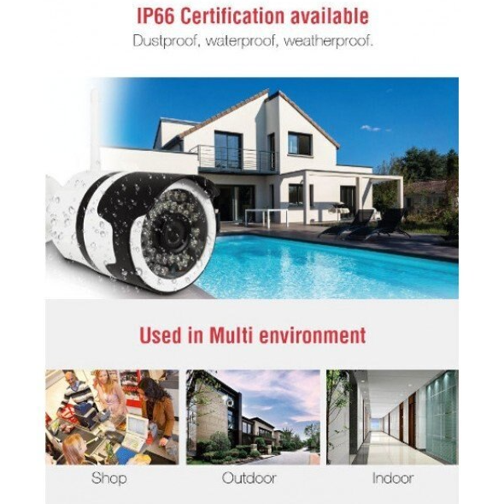 WiFi IP Smart kamera kültéri vezeték nélküli megfigyeléshez 2