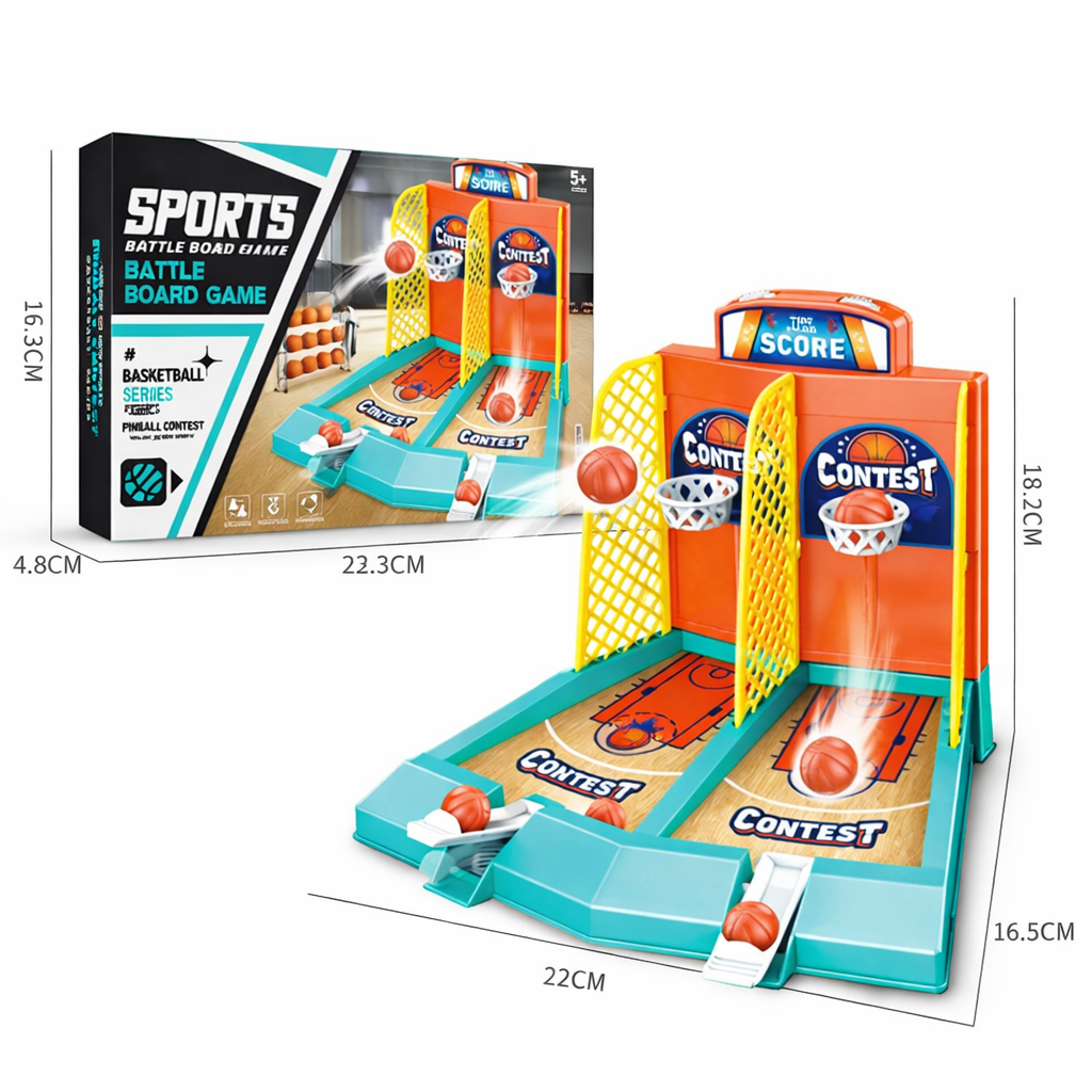 ZsákZsivány katapultos mini kosárlabda játék – ujjkosár 2 palánkkal és 20 labdával (BBJ) 3