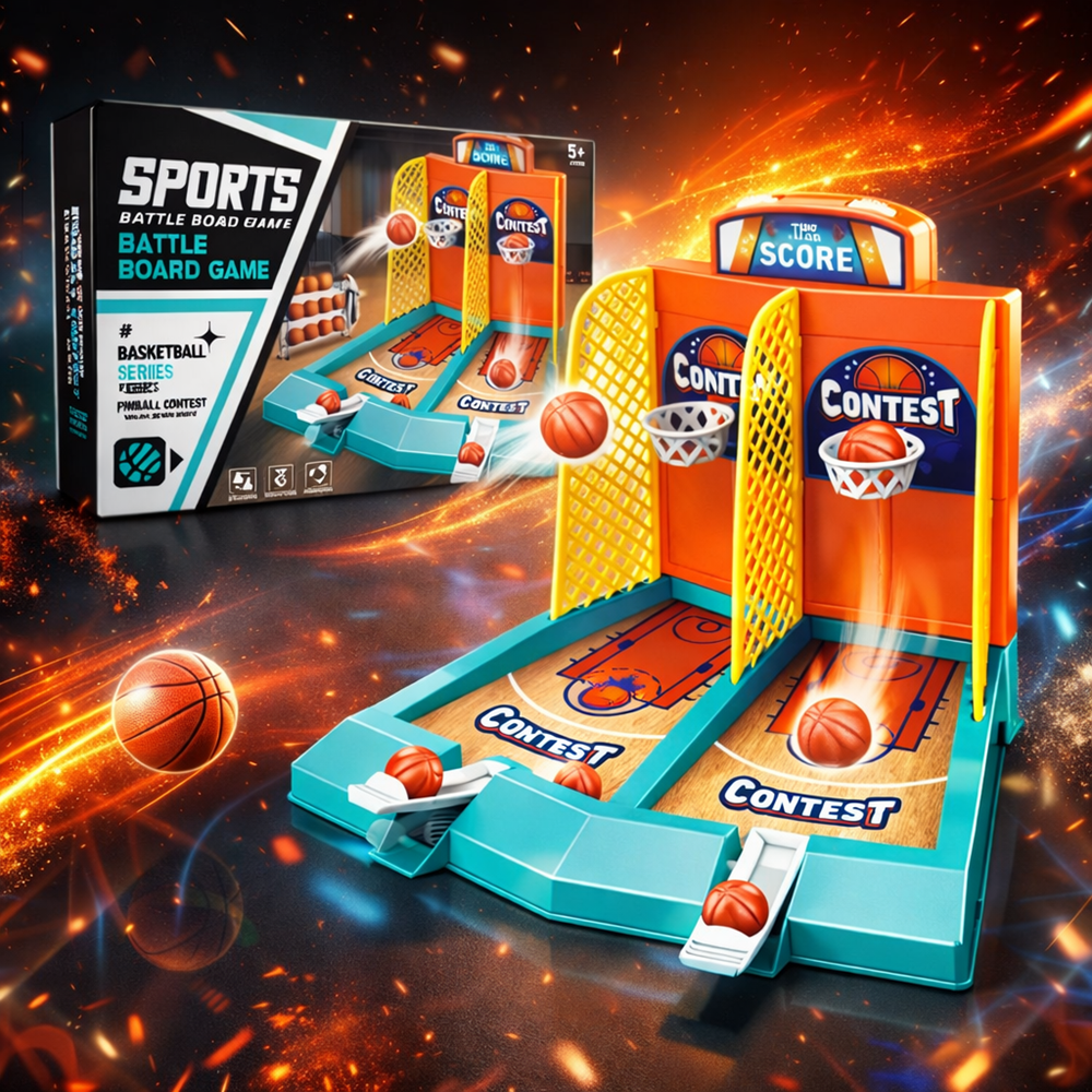 ZsákZsivány katapultos mini kosárlabda játék – ujjkosár 2 palánkkal és 20 labdával (BBJ) 5