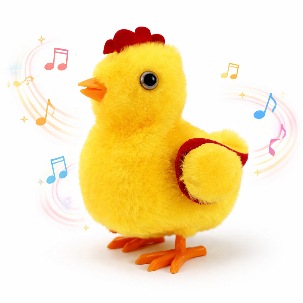 ChickoFun interaktív robot csibe – sétáló és ugráló csirkejáték hanggal és mozgással, elemes játék gyerekeknek 1