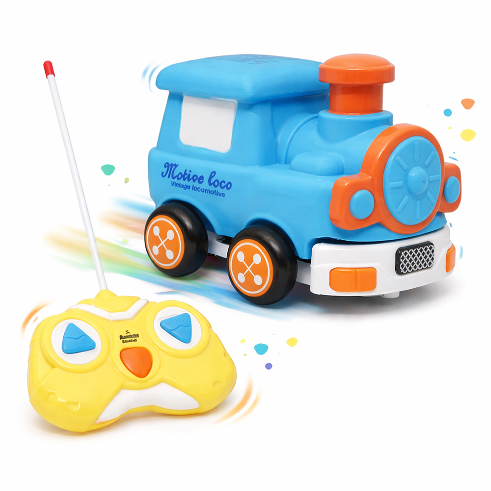 ChooChoo Buddy távirányítós játék vonat gyerekeknek – vidám RC mozdony kicsiknek, fejlesztő játék 13×10×11 cm (BBJ) 1