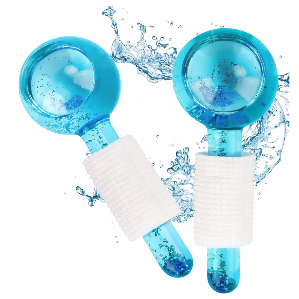 CrystalGlow arc jéggömb kristály masszírozó – hűsítő arcmasszírozó gömbök bőrfeszesítéshez 1