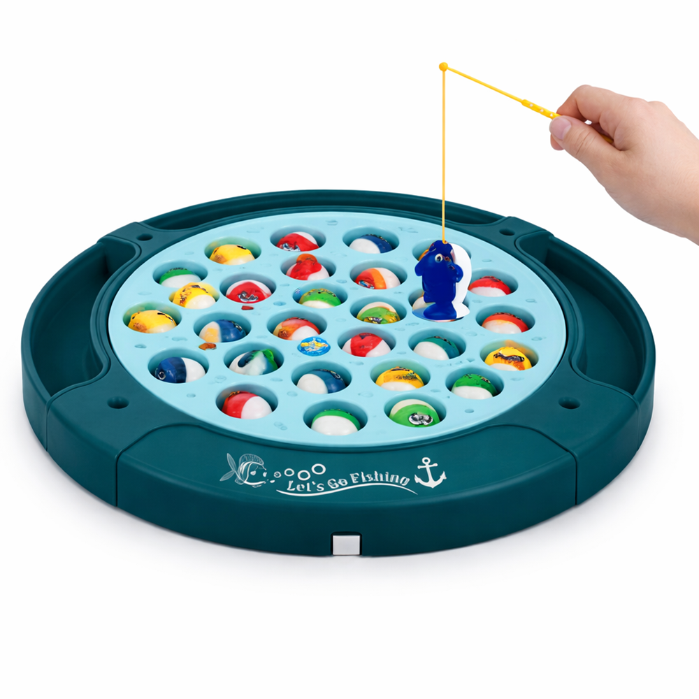 Dinoszauruszos horgászós játék forgó pályával – szórakoztató társasjáték gyerekeknek (FX) 4 (2)