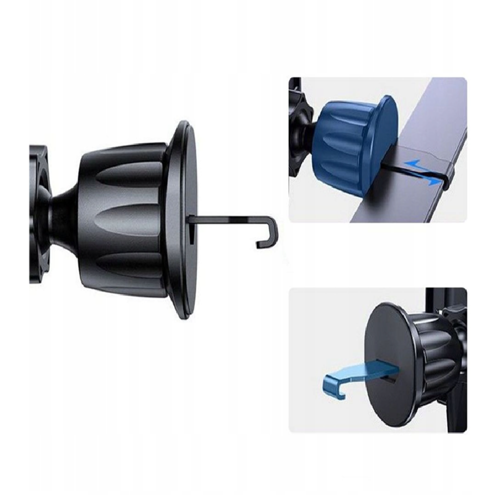 Ezra mágneses autós telefontartó – erős tartás, univerzális mobil tartó, 360° forgatható (8×6×6 cm) (BBD) 5