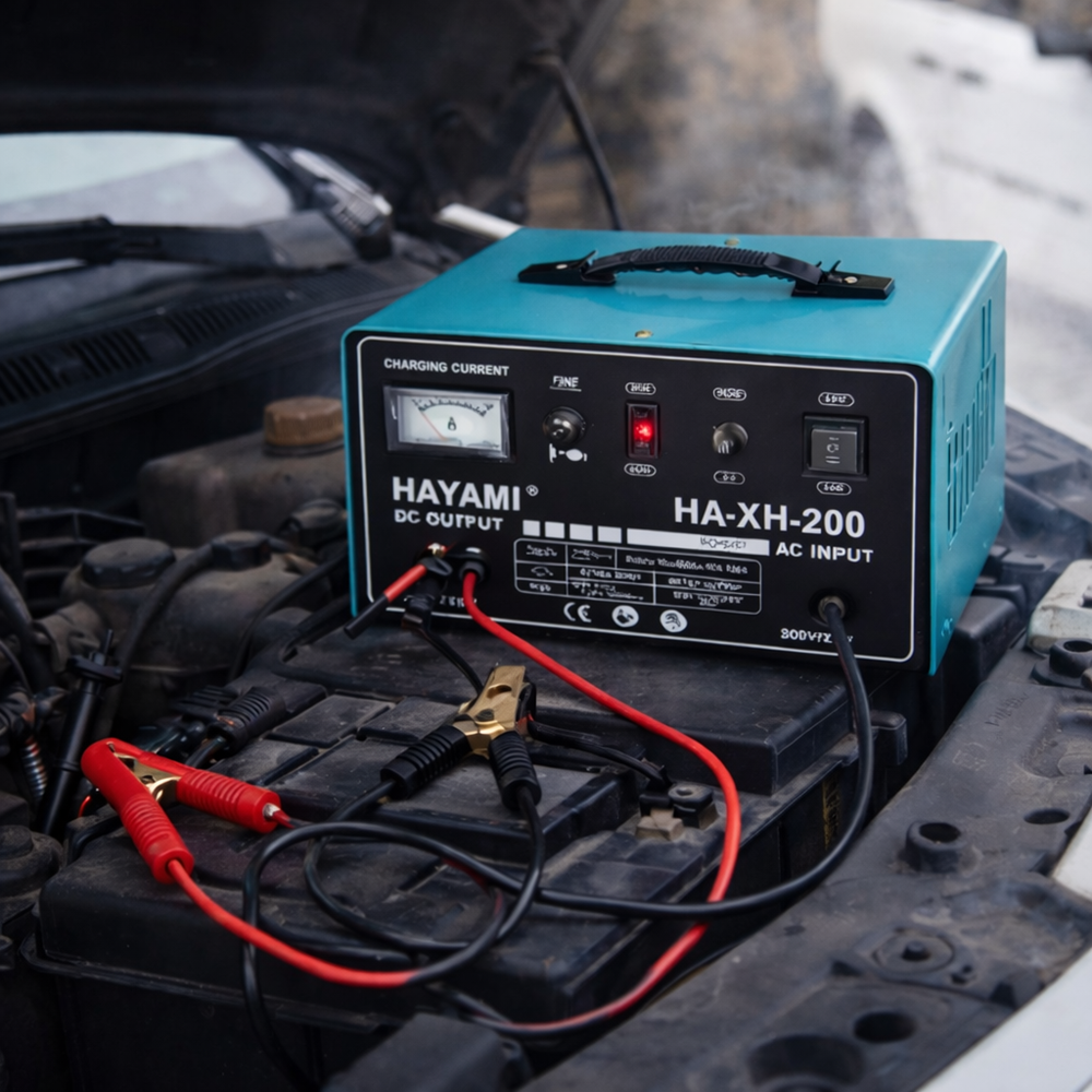 Hayami HA-XH-200 automata autó akkumulátortöltő – intelligens 12V24V akkumulátor töltő digitális kijelzővel (BBV) 3 (2)