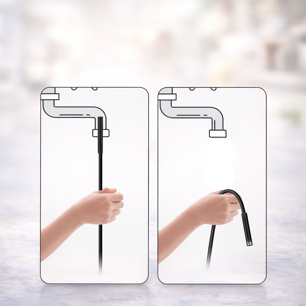 InspectPro 3 az 1-ben endoszkóp kamera – IP67 vízálló USB-C, microUSB és USB csatlakozó, HD kamera 6 LED világítással (BBD) 5