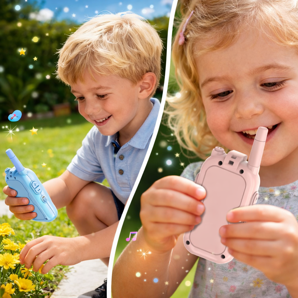 KidConnect videós walkie-talkie gyerekeknek – 2 db-os gyermek adóvevő szett kamerával és kijelzővel 2