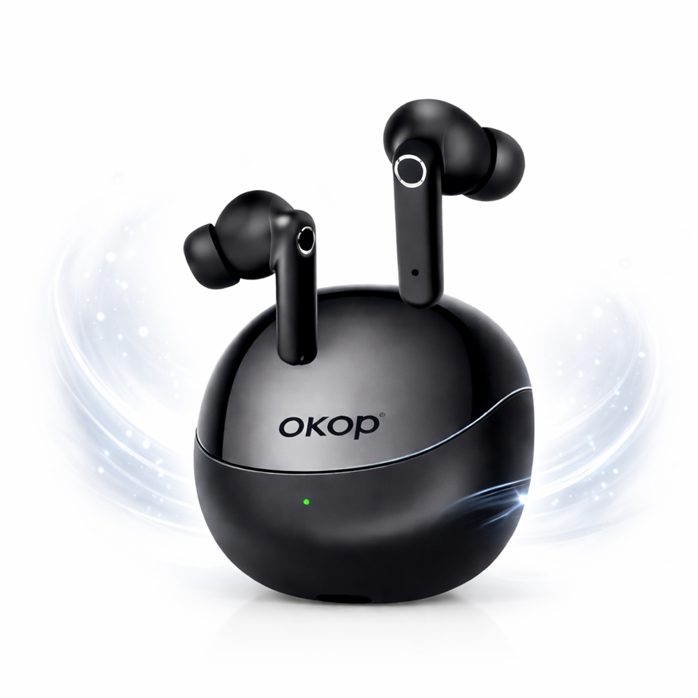 OKOP KP-209 True Wireless Bluetooth 5.4 fülhallgató – vezeték nélküli TWS headset töltőtokkal, stabil kapcsolat és modern hangzás (BBD) 1