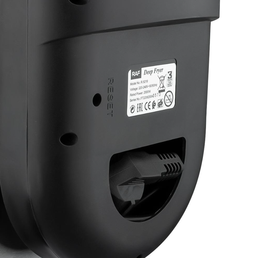 RAF 3 literes elektromos fritőz – 2000W olajsütő rántott ételekhez (BBV) 10