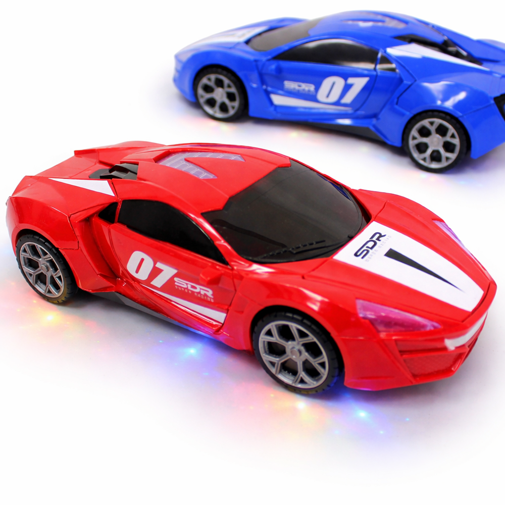 SDR 360° forgó versenyautó – LED-es világító kaszkadőr autó gyerekeknek, fénnyel és hanggal (BBJ) 5