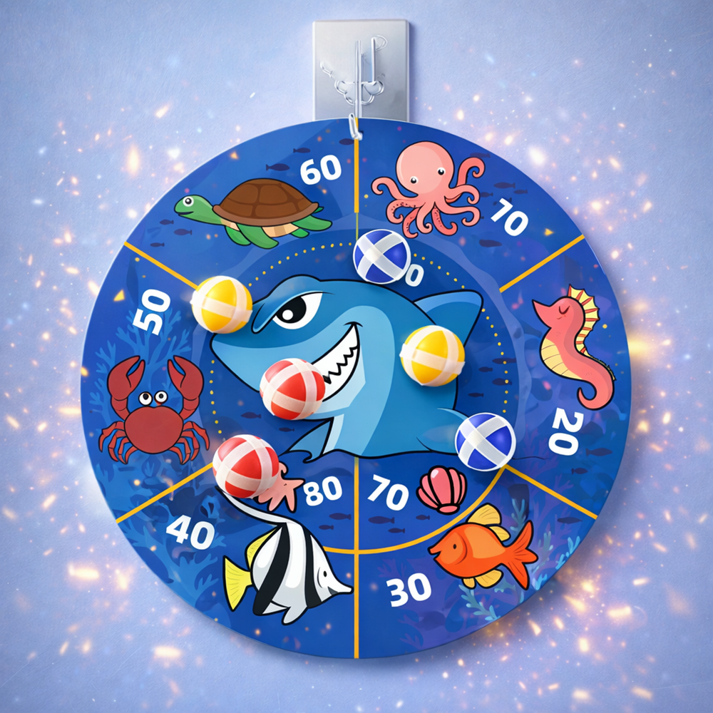 SharkRiot Shark Attack cápás labdakilövő játékpisztoly – labdás kilövő játék gyerekeknek 30×28×16 cm (BBJ) 5