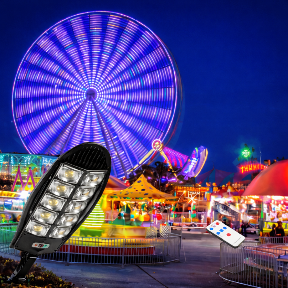 SolarNova W788B-5 napelemes LED utcai lámpa – mozgásérzékelős kültéri kerti és utcai lámpa 2