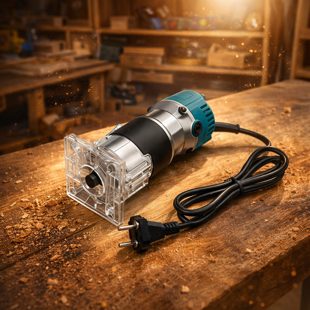 THO M-6008 elektromos kézi marógép – faipari felsőmaró, precíz élmaró és horonymaró (FX) 3