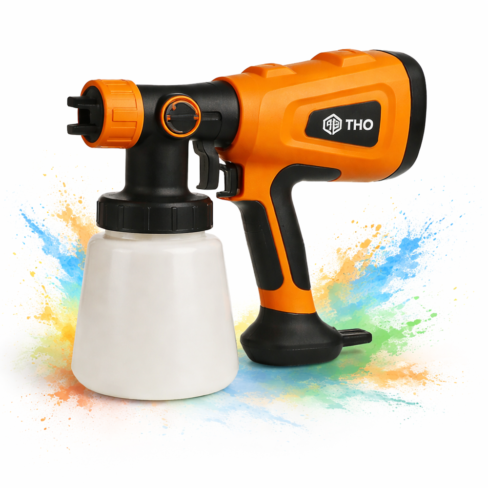 THO M-6014 elektromos festékszóró pisztoly – állítható festékszóró, falfestéshez és bútorfestéshez (FX) 1