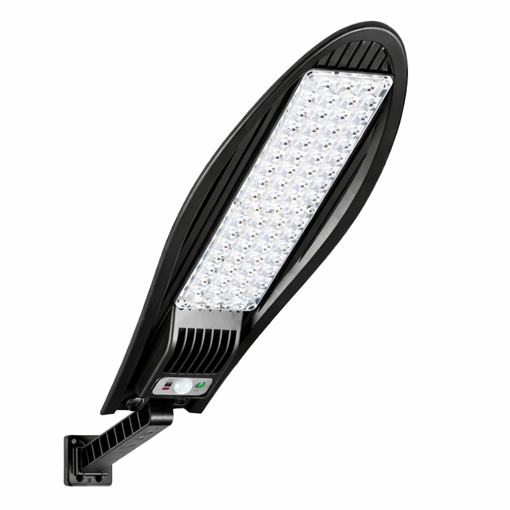 Voltaris W779A napelemes LED utcai lámpa – kültéri mozgásérzékelős, vízálló, távirányítós biztonsági reflektor 1