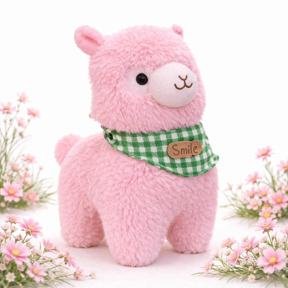 Alpacasso rózsaszín plüss alpaka – puha, ölelhető alpaka játék gyerekeknek és ajándéknak (BBJ) 1