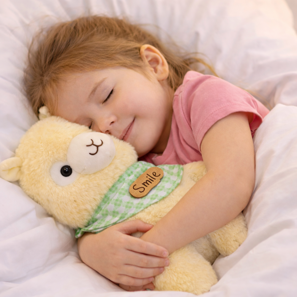 Alpacasso sárga plüss alpaka – puha, ölelhető alpaka játék gyerekeknek és ajándéknak (BBJ) 3