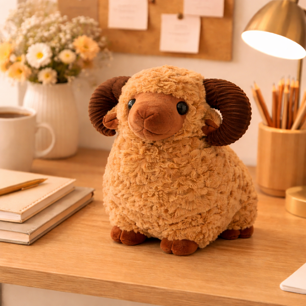 BundiKos barna plüss kos – selymes tapintású, bájos plüss figura gyerekeknek és ajándéknak (BBJ) 5