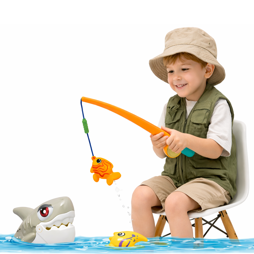 Cápa támadás mágneses horgász játék – interaktív ügyességi játék gyerekeknek (BBJ) 1