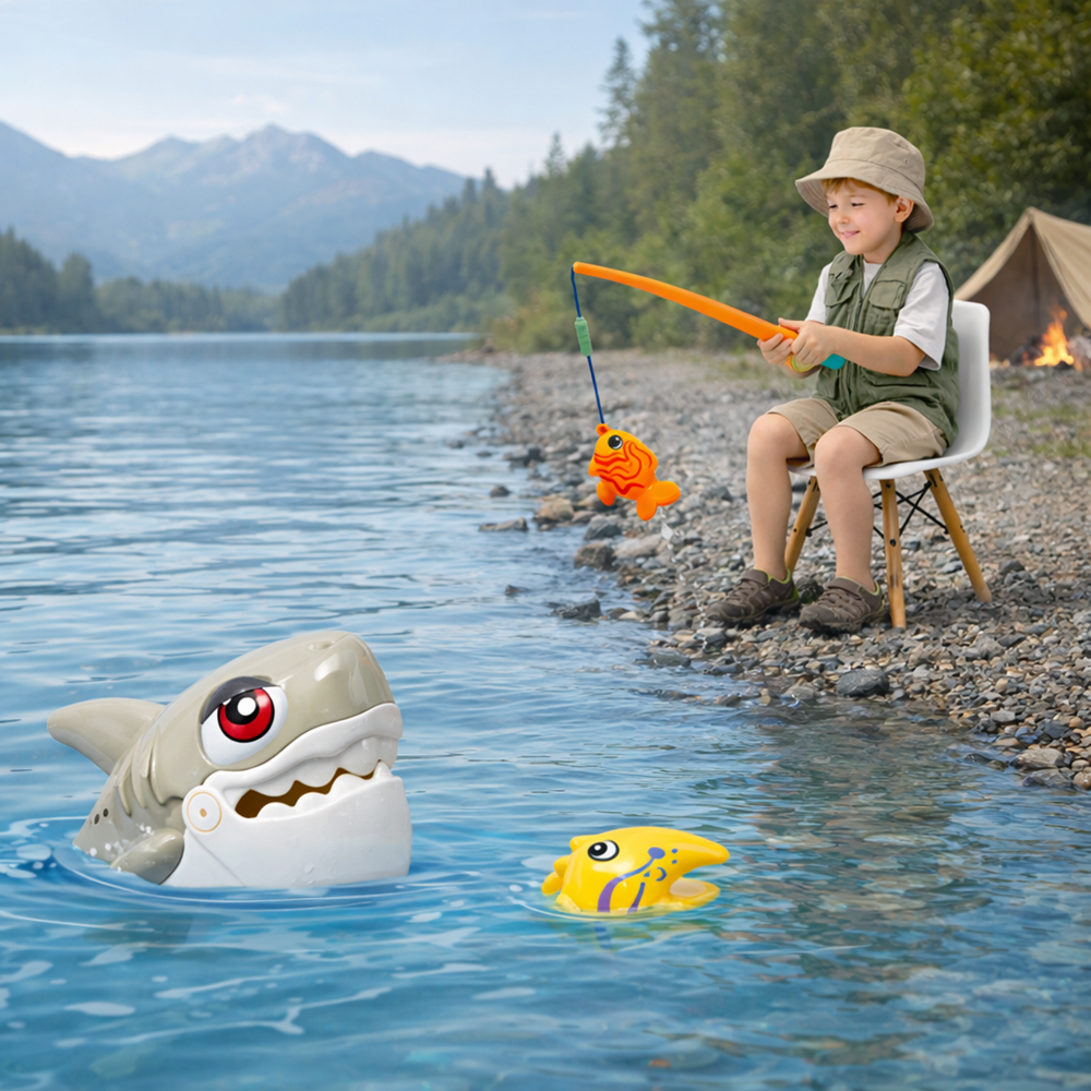 Cápa támadás mágneses horgász játék – interaktív ügyességi játék gyerekeknek (BBJ) 4