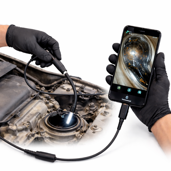 InspectPro 3 az 1-ben endoszkóp kamera – IP67 vízálló USB-C, microUSB és USB csatlakozó, HD kamera 6 LED világítással 10M (BBD) 1 (67)