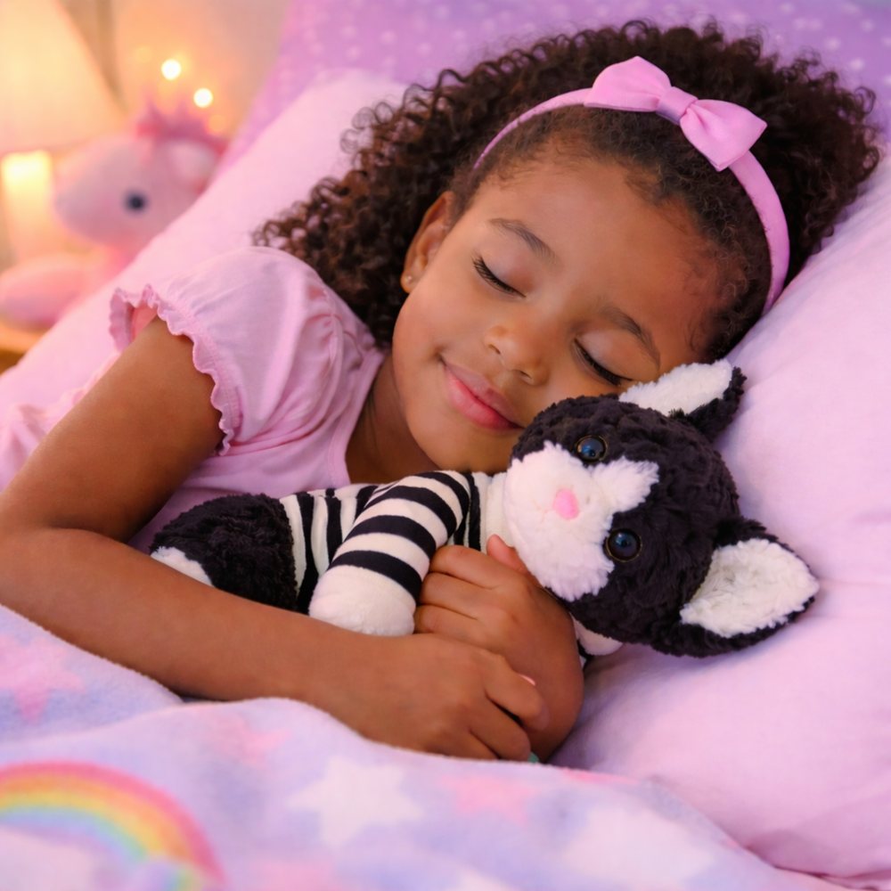 Loock Series plüss cica – puha, ölelhető macska plüss játék gyerekeknek és ajándéknak (BBJ) 4