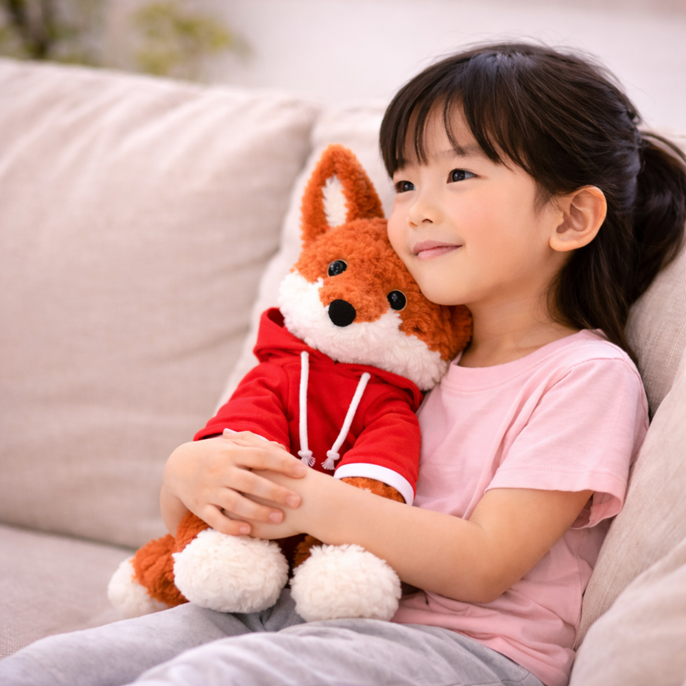 Loock Series plüss róka – puha, ölelhető róka plüss játék gyerekeknek és ajándéknak (BBJ) 5