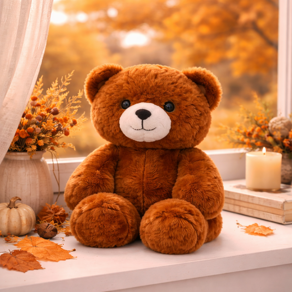 PiheMackó barna plüss maci – puha, ölelhető teddy mackó gyerekeknek és ajándéknak (BBJ) 5