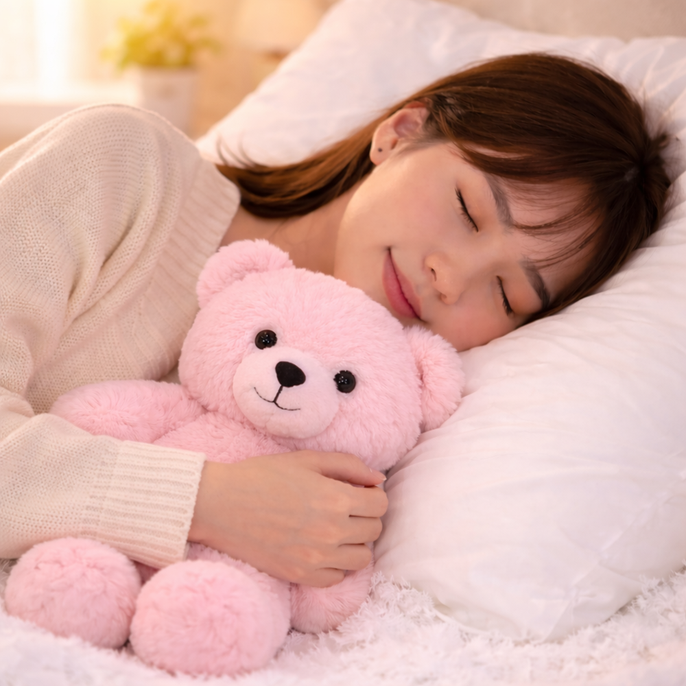 PiheMackó rózsaszín plüss maci – puha, ölelhető teddy mackó gyerekeknek és ajándéknak (BBJ) 2